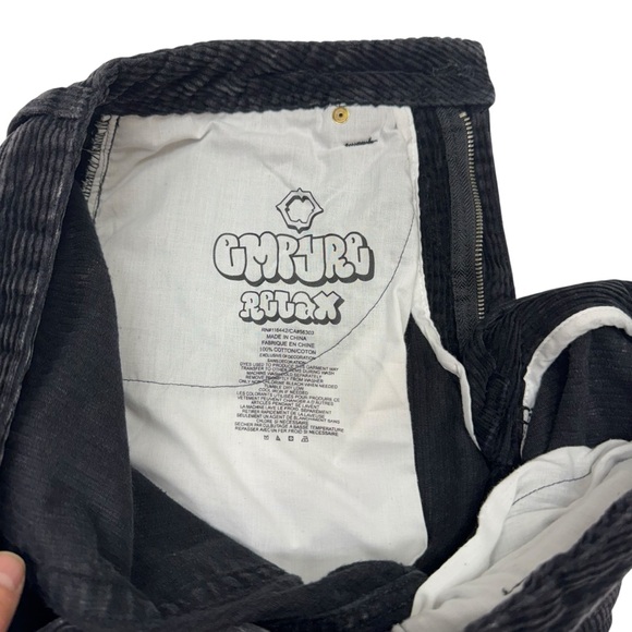 Empyre Black Corduroy Pants Men’s 30 Relax Baggy Skateboard Street Wear - Picture 4 of 11